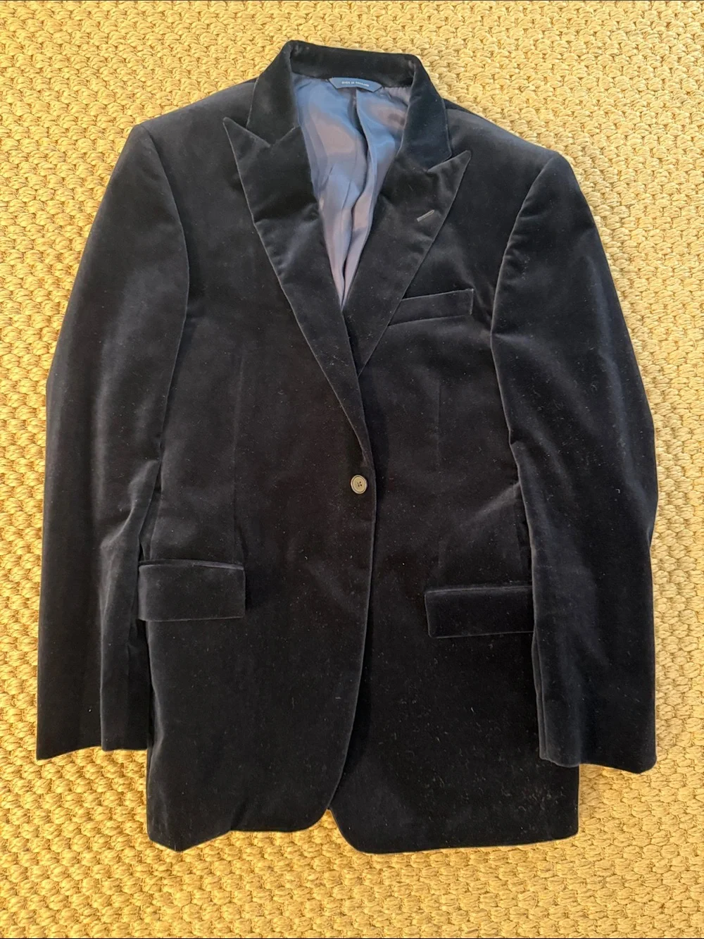 Brooks Brothers Midnight Blue Velvet Men's Blazer